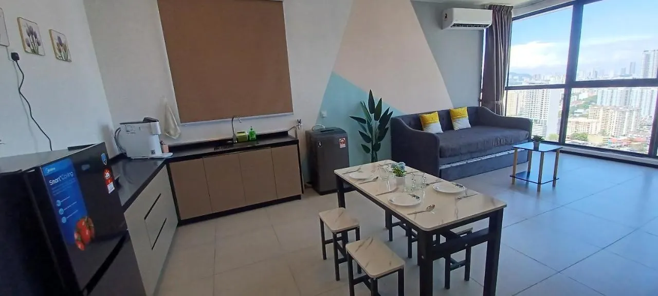 公寓 Stylish Urban Suite Penang - With Infinite Pool 日落洞